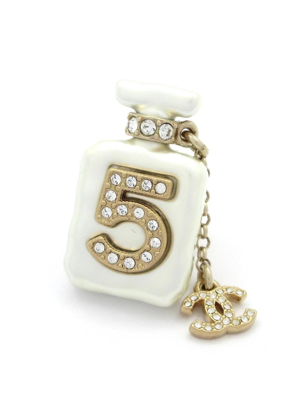 Chanel Pearl White Gold Clear Faux #349521C82B